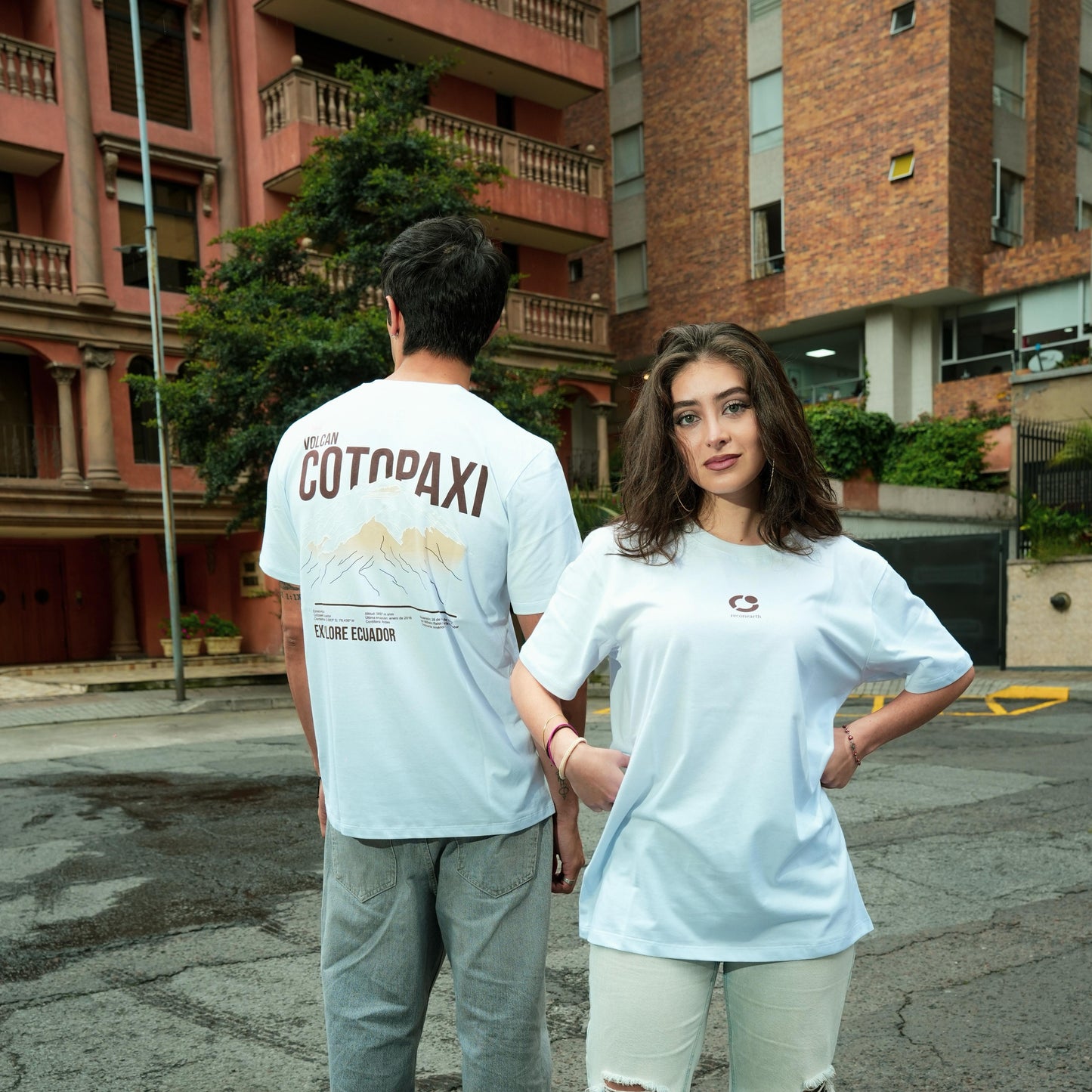 Camiseta Cotopaxi Blanco - Unisex