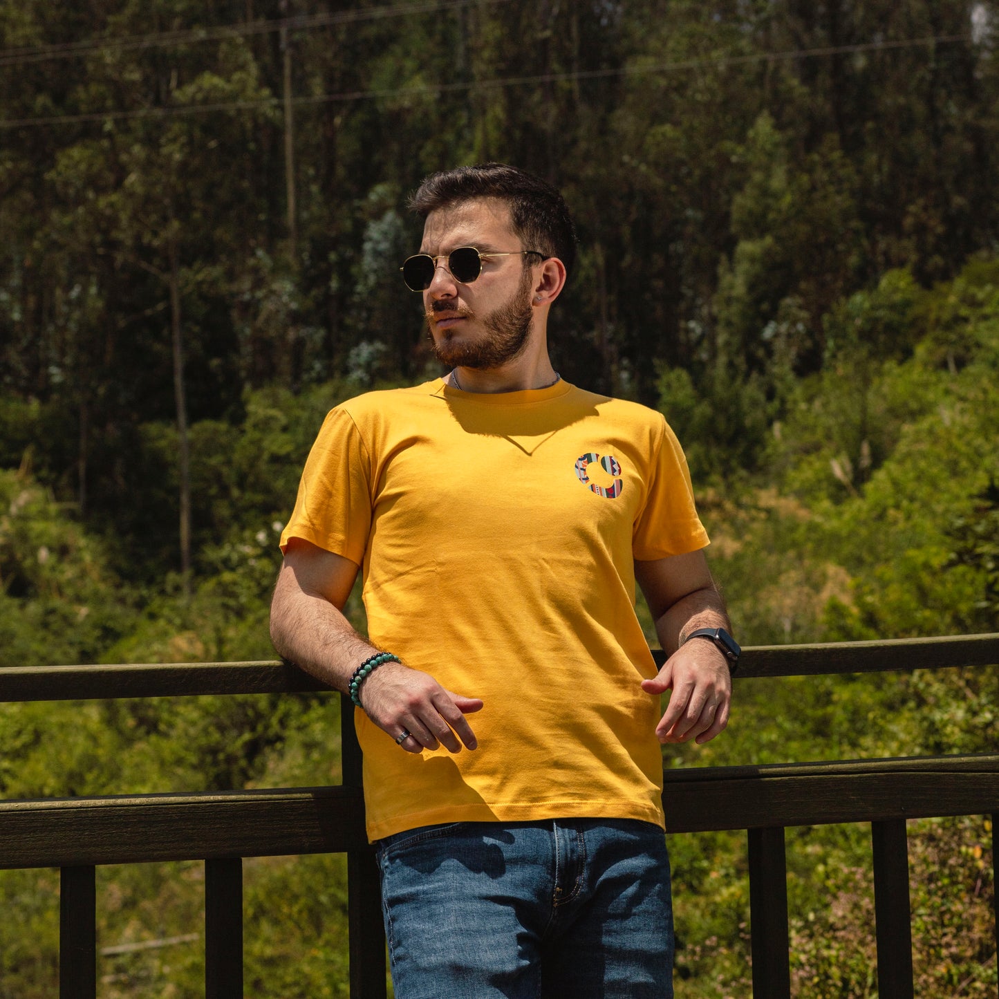 Camiseta Amarillo Hombre