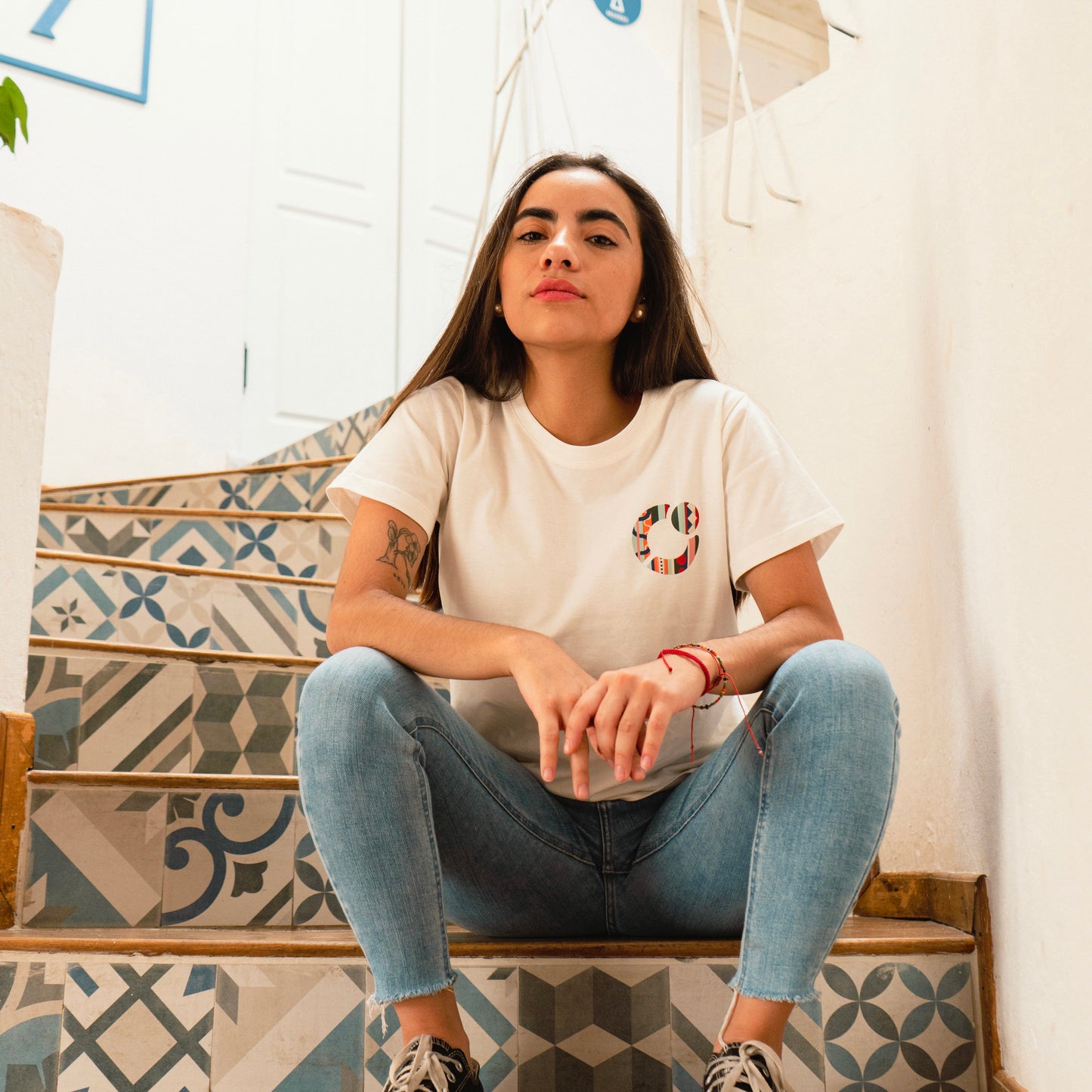 Camiseta Blanco Mujer