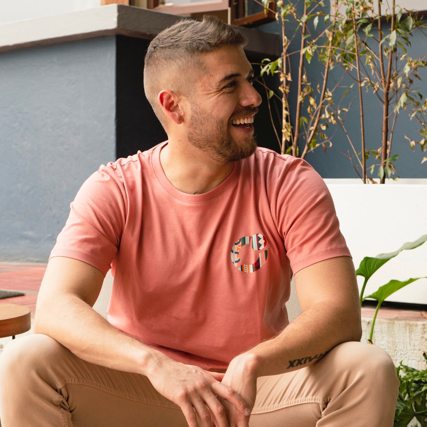 Camiseta Rosado Hombre